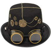 Steampunk Hut mit Zahnraddekor