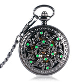 Steampunk Leuchtblumen Taschenuhr
