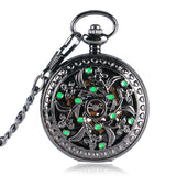 Steampunk Leuchtblumen Taschenuhr
