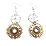 Steampunk Schicht Zahnrad Ohrringe