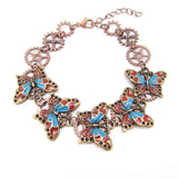 Steampunk Schmetterling Zahnräder Armband