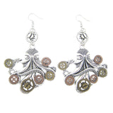 Steampunk Silber Kraken Ohrringe