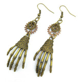 Steampunk Skelett Hand Ohrringe