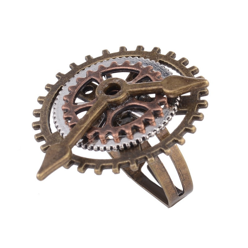 Steampunk Uhrwerk Ring