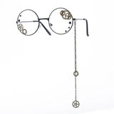 Steampunk Zahnradrundbrille