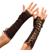 Braune Steampunk Handschuhe