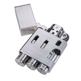 Edelstahl Feuerzeug mit Patronen