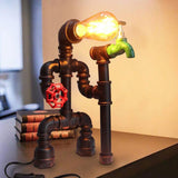 Steampunk Rohrwerklampe
