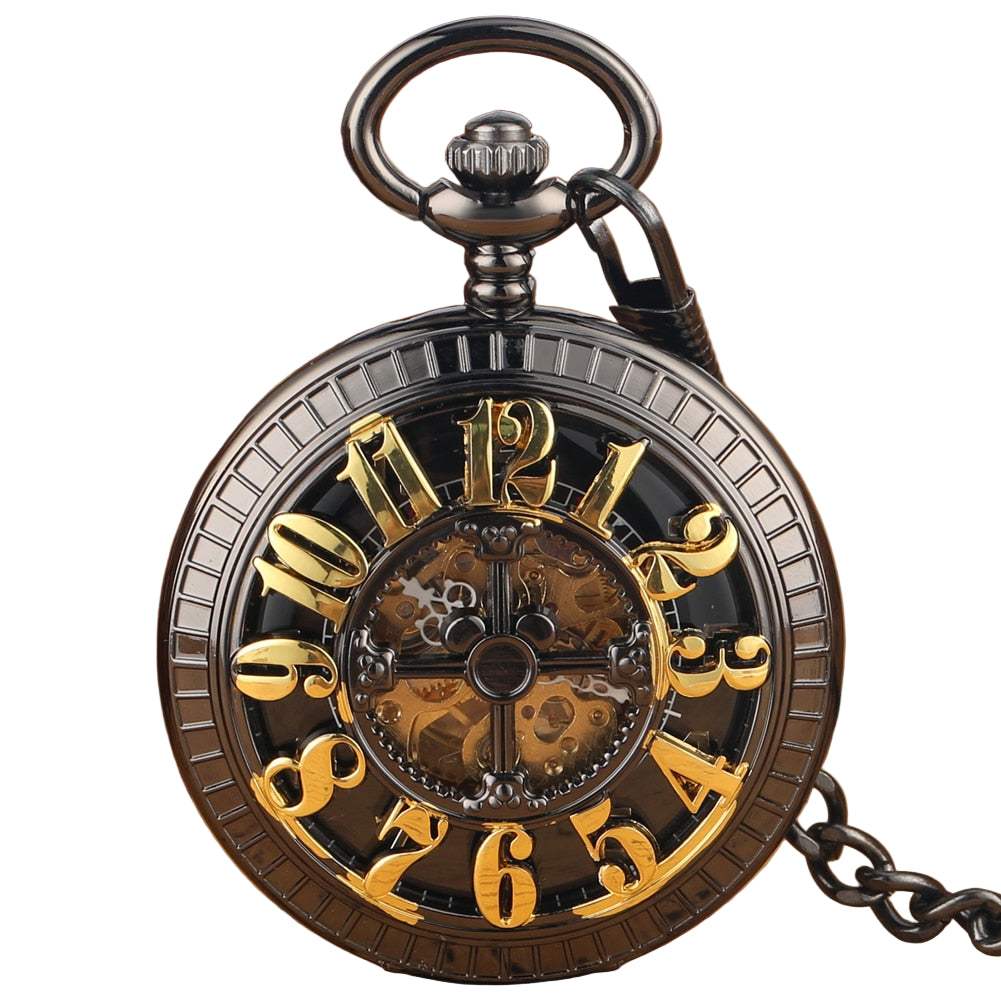 Steampunk Goldziffern Taschenuhr