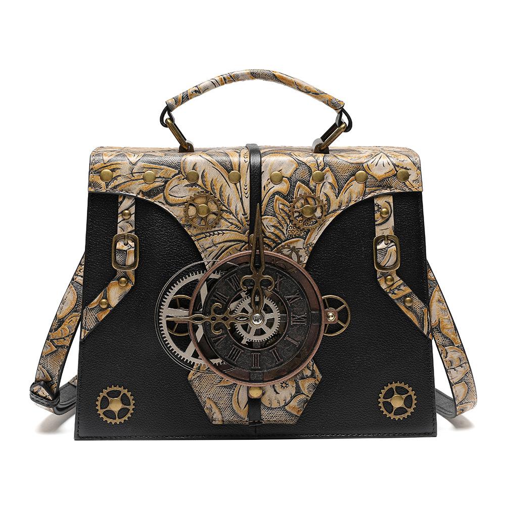 Steampunk Handtasche mit Zahnrädern