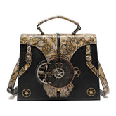Steampunk Handtasche mit Zahnrädern