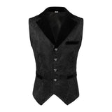 Steampunk Schwarz Weste