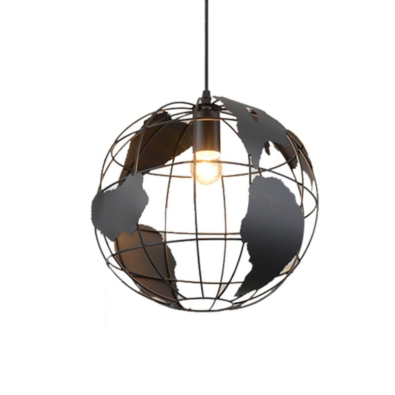 Steampunk Weltkarte Kronleuchter