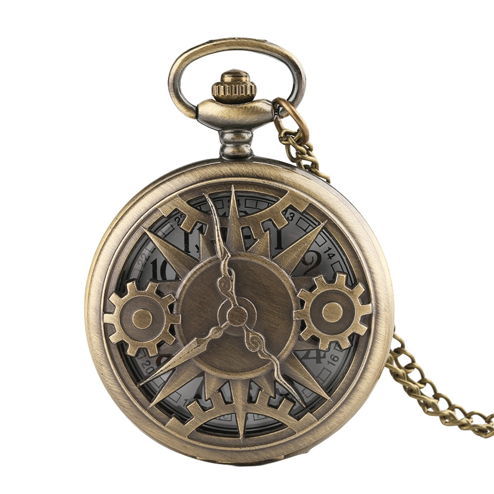 Steampunk Zeitrad Taschenuhr