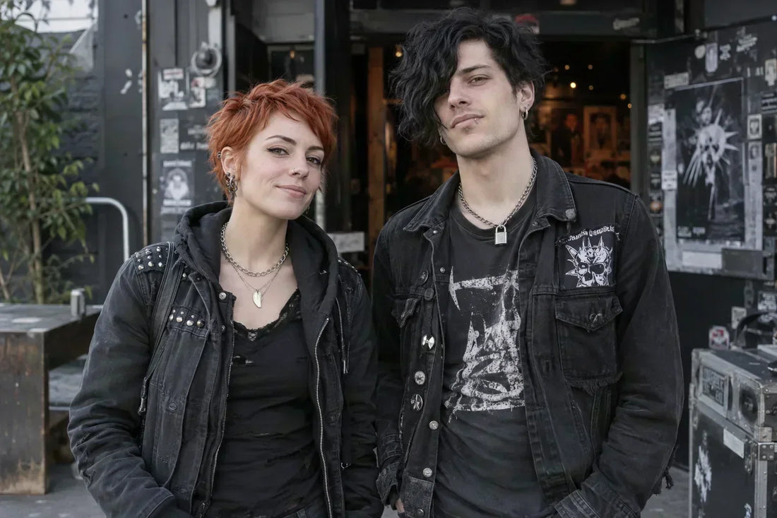 Punk-Frisuren für Frauen und Männer mit kurzem Pixie und längerem Pony