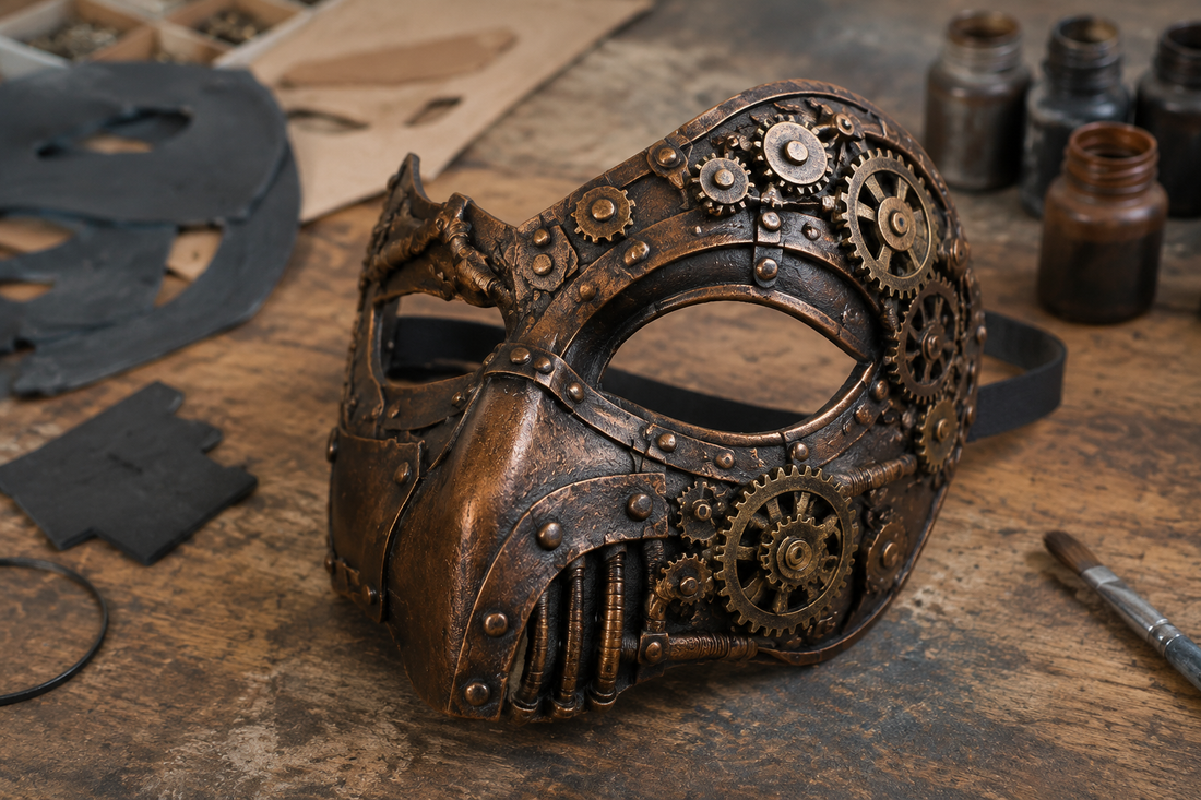 steampunk maske selber machen