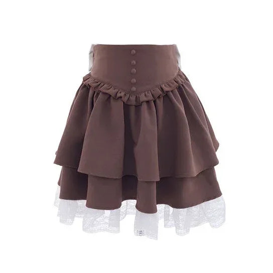 Brauner Steampunk Lolita Rock