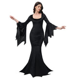 Elegantes Schwarzes Gothic Abendkleid