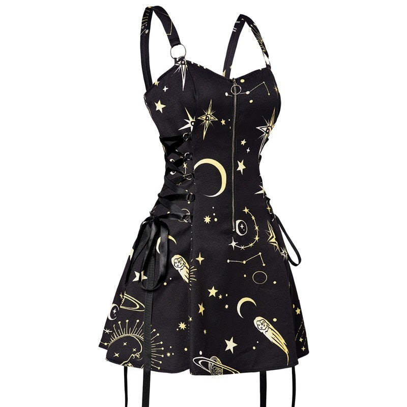 Galaktisches Steampunk Kleid