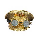 Goldener Steampunk Offiziershut