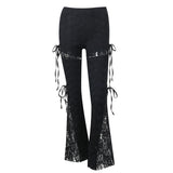 Gothic Dunkle Spitzenhose