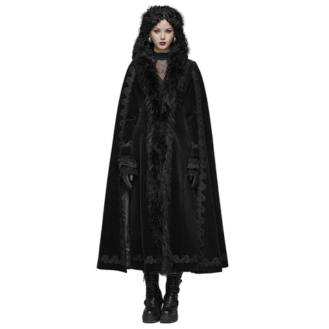 Gothic Kapuzenmantel Lang Damen