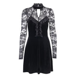 Gothic Kleid Langarm