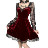 Gothic Kleid Rot
