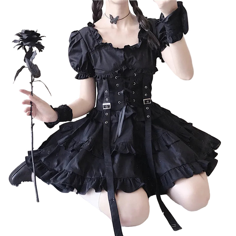 Gothic Rüschenkleid