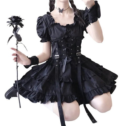 Gothic Rüschenkleid