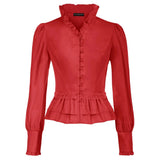 Viktorianischer Stehkragenbluse