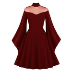 Goth Kleid mit Trompetenärmeln