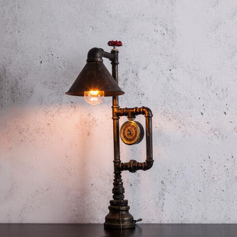 Steampunk Industrie Manometer Lampe