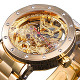 Steampunk Herren Armbanduhr Stahl