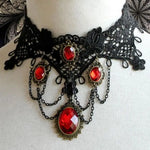 Viktorianisches Rubin Halsband