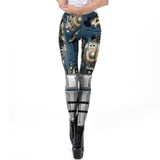 Steampunk Blau Leggins