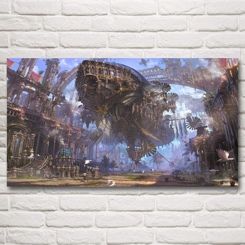 Steampunk Fliegendes Boot Bild