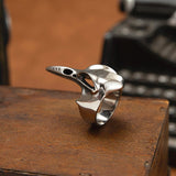 Steampunk Vogel Schädelring