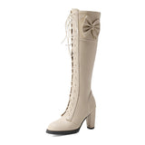 Viktorianische Schleifenstiefel