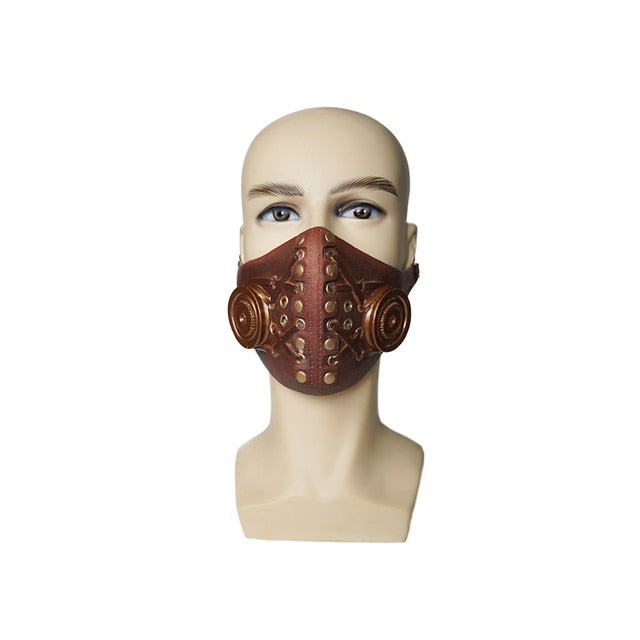 Rote Steampunk Maske