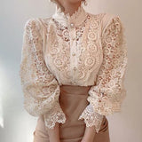 Steampunk Aristokratische Spitzenbluse