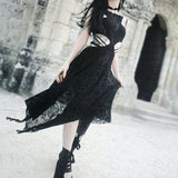 Schwarzes Gothic Kleid