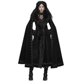 Gothic Kapuzenmantel Lang Damen