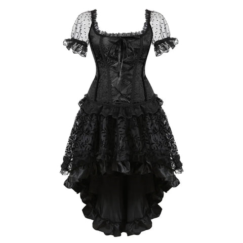Steampunk Überbrust Korsett Kleid