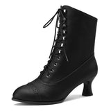 Steampunk Damen Schnürstiefel