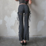 Gothic Dunkle Spitzenhose