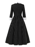 Gothic Kleid Schwarz Lang