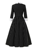 Gothic Kleid Schwarz Lang