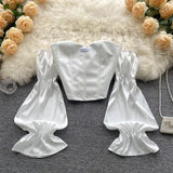 Viktorianisch Trompetenärmelbluse