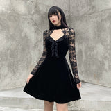 Gothic Kleid Langarm
